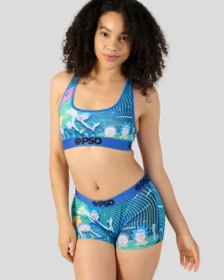 Women PSD Sports Bra|Core Standard*Rick and Morty - Portal Haze