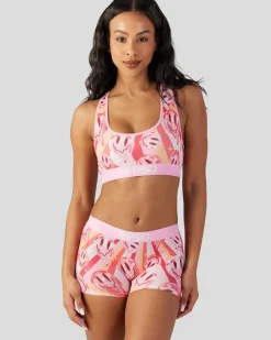 Women PSD Sports Bra|Core Standard*70s Smiley