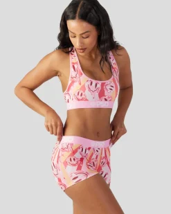 Women PSD Sports Bra|Core Standard*70s Smiley