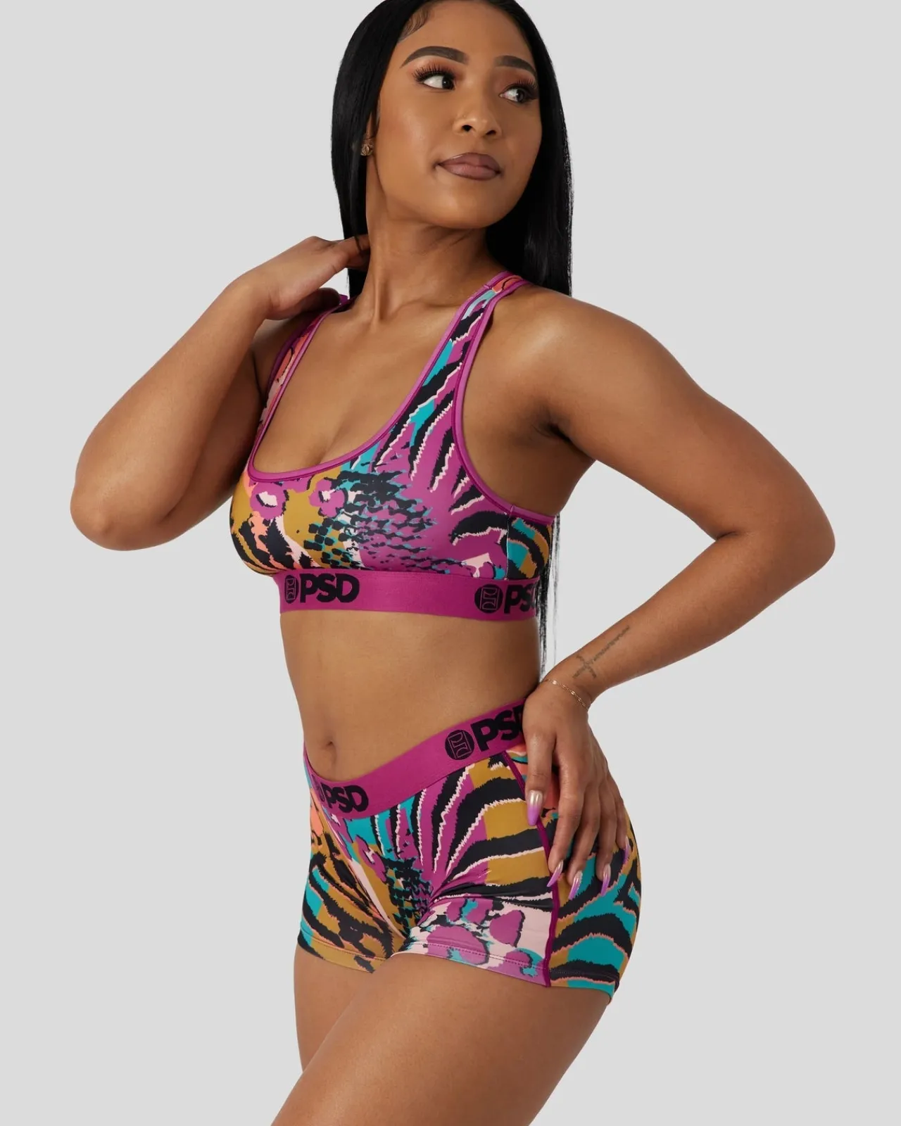 Women PSD Sports Bra|Core Standard*Scattered Skins
