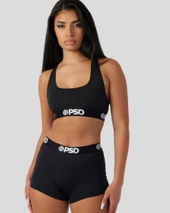 Women/BOY PSD Boy Shorts|Core Standard*Solids - Black