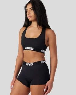 Women/BOY PSD Boy Shorts|Core Standard*Solids - Black