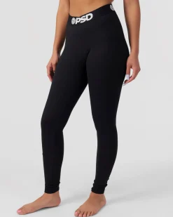 Women PSD Leggings|Leggings*Solids - Black
