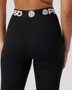 Women PSD Leggings|Leggings*Solids - Black
