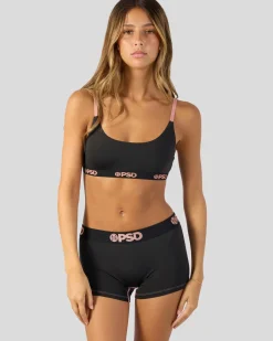 Women/BOY PSD Boy Shorts|Core Standard*Solids - Black Bling