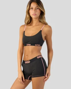 Women/BOY PSD Boy Shorts|Core Standard*Solids - Black Bling