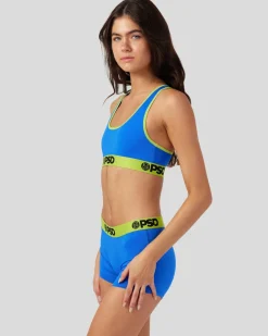 Women PSD Sports Bra|Core Standard*Solids - Electric
