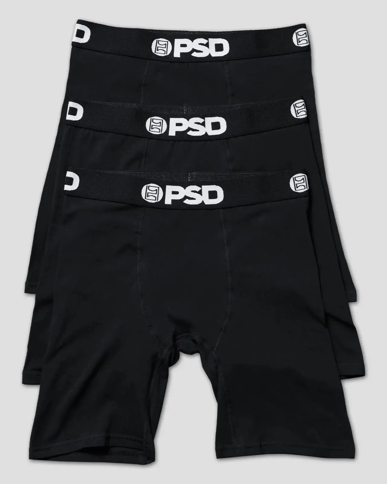 PSD Classic Cotton|Standard Length 7"*Solids 3 Pack - Black
