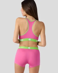 Women PSD Sports Bra|Core Standard*Solids - Pink Pop