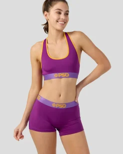 Women PSD Sports Bra|Core Standard*Solids - Plum Pop