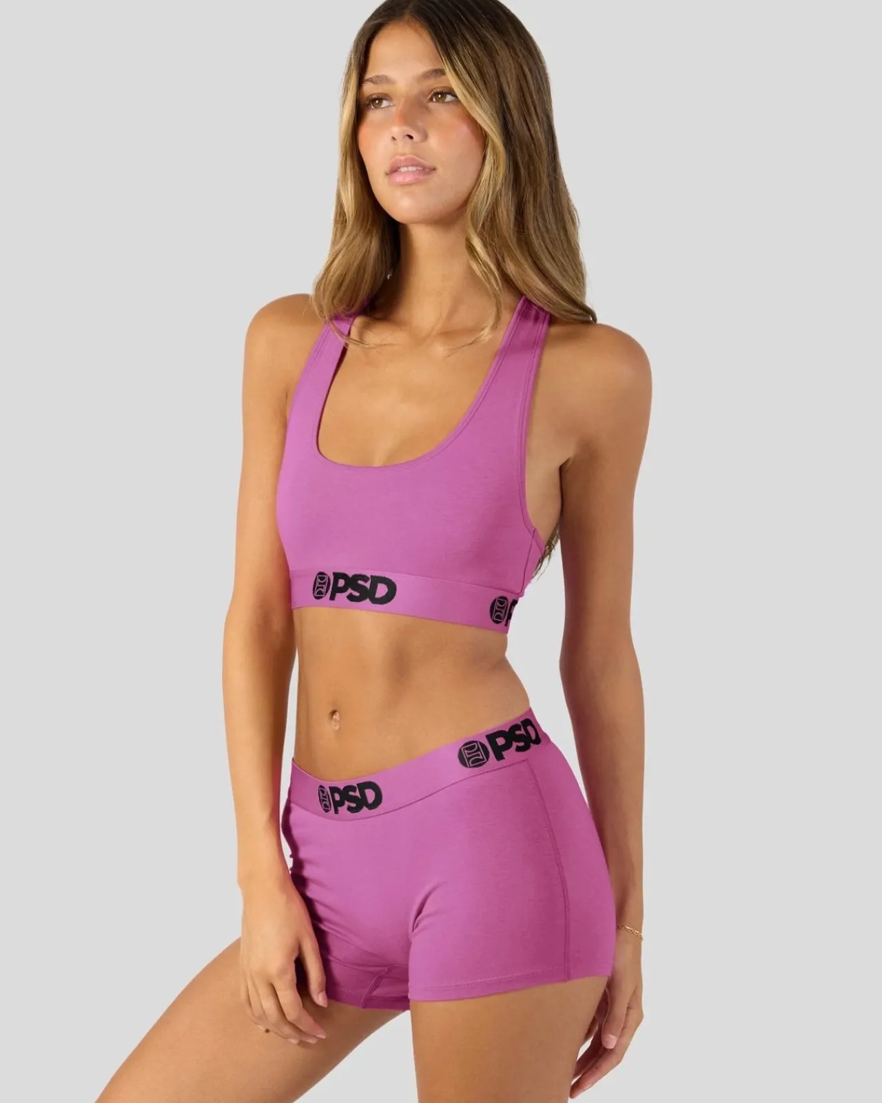 Women/BOY PSD Boy Shorts*Solids - Summer Pink