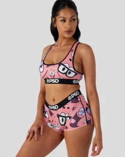 Women PSD Core Standard|Sports Bra*SpongeBob SquarePants - Patrick Faces
