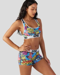Women PSD Sports Bra|Core Standard*SpongeBob SquarePants - Street