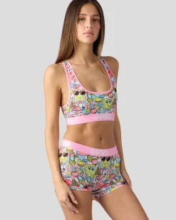 Women PSD Sports Bra|Core Standard*SpongeBob SquarePants - XOXO, SpongeBob