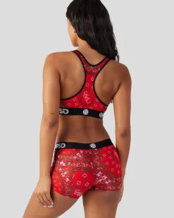 Women PSD Sports Bra|Core Standard*Strawberry Shortcake - Bandana