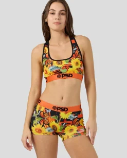 Women PSD Sports Bra|Core Standard*Sunfire Split