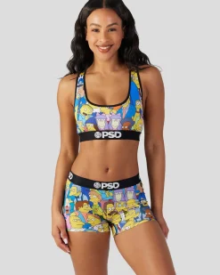 Women PSD Sports Bra|Core Standard*The Simpsons - Squad