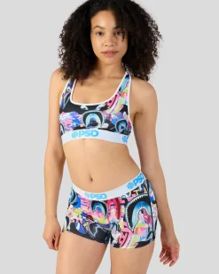 Women PSD Sports Bra|Core Standard*Warface Shark Glitch