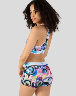 Women PSD Sports Bra|Core Standard*Warface Shark Glitch