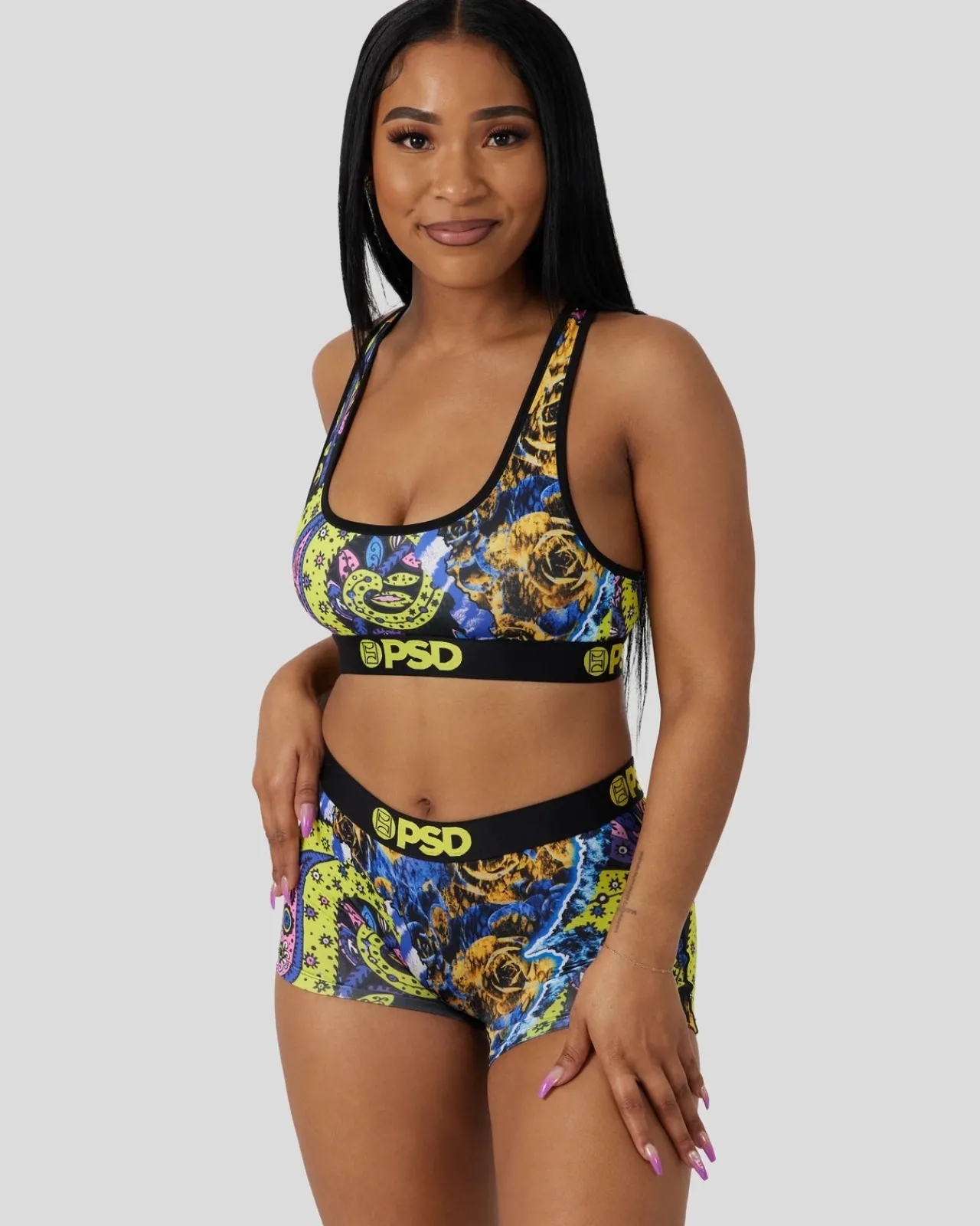 Women PSD Sports Bra|Core Standard*Wild Paisley